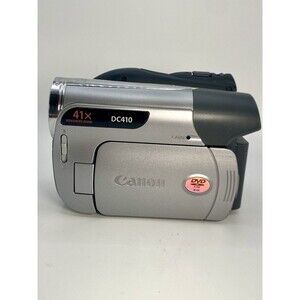 Canon DC410 Mini DVD Camcorder Video Camera LCD Screen 41x Zoom Works W/battery